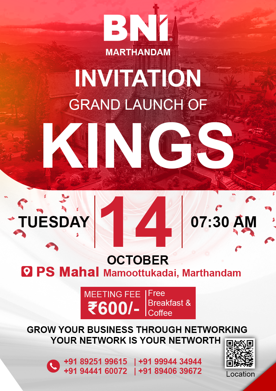 BNI Marthandam Poster